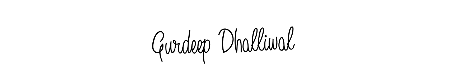 How to make Gurdeep Dhalliwal name signature. Use Angelique-Rose-font-FFP style for creating short signs online. This is the latest handwritten sign. Gurdeep Dhalliwal signature style 5 images and pictures png