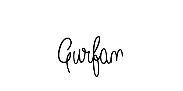 You should practise on your own different ways (Angelique-Rose-font-FFP) to write your name (Gurfan) in signature. don't let someone else do it for you. Gurfan signature style 5 images and pictures png