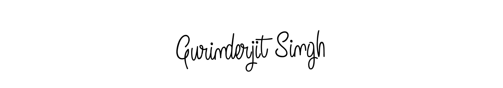 Design your own signature with our free online signature maker. With this signature software, you can create a handwritten (Angelique-Rose-font-FFP) signature for name Gurinderjit Singh. Gurinderjit Singh signature style 5 images and pictures png