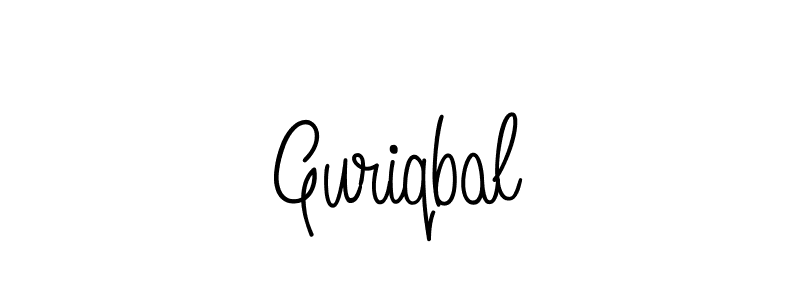 The best way (Angelique-Rose-font-FFP) to make a short signature is to pick only two or three words in your name. The name Guriqbal include a total of six letters. For converting this name. Guriqbal signature style 5 images and pictures png
