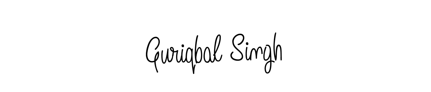 How to make Guriqbal Singh name signature. Use Angelique-Rose-font-FFP style for creating short signs online. This is the latest handwritten sign. Guriqbal Singh signature style 5 images and pictures png