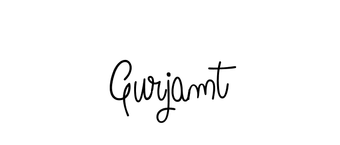 You should practise on your own different ways (Angelique-Rose-font-FFP) to write your name (Gurjamt) in signature. don't let someone else do it for you. Gurjamt signature style 5 images and pictures png