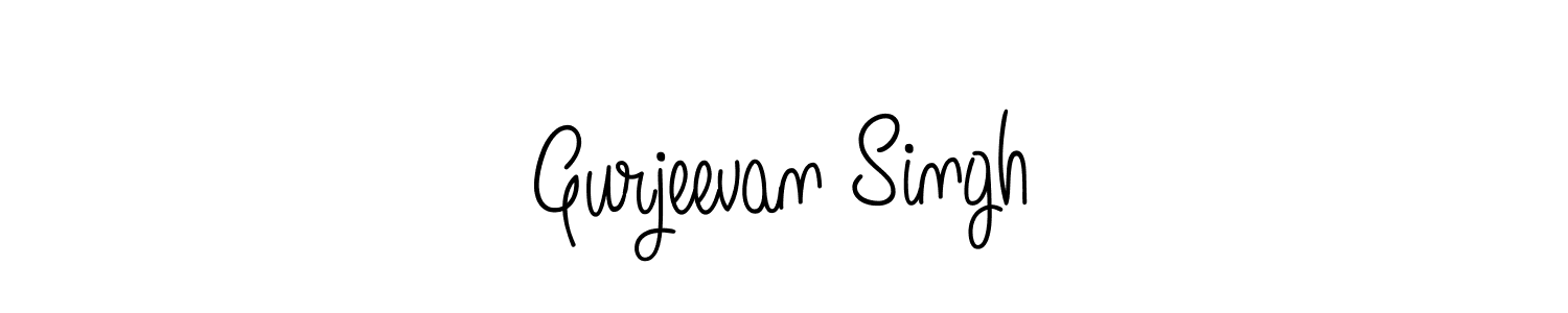 The best way (Angelique-Rose-font-FFP) to make a short signature is to pick only two or three words in your name. The name Gurjeevan Singh include a total of six letters. For converting this name. Gurjeevan Singh signature style 5 images and pictures png