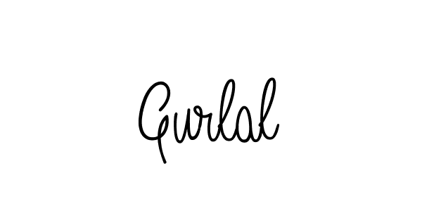 Make a beautiful signature design for name Gurlal. With this signature (Angelique-Rose-font-FFP) style, you can create a handwritten signature for free. Gurlal signature style 5 images and pictures png