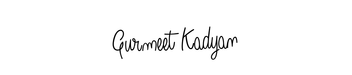 The best way (Angelique-Rose-font-FFP) to make a short signature is to pick only two or three words in your name. The name Gurmeet Kadyan include a total of six letters. For converting this name. Gurmeet Kadyan signature style 5 images and pictures png