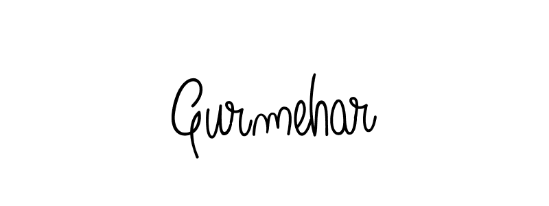 Use a signature maker to create a handwritten signature online. With this signature software, you can design (Angelique-Rose-font-FFP) your own signature for name Gurmehar. Gurmehar signature style 5 images and pictures png