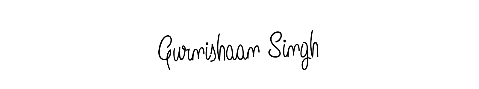 Create a beautiful signature design for name Gurnishaan Singh. With this signature (Angelique-Rose-font-FFP) fonts, you can make a handwritten signature for free. Gurnishaan Singh signature style 5 images and pictures png