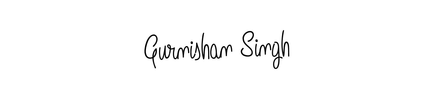 Make a beautiful signature design for name Gurnishan Singh. With this signature (Angelique-Rose-font-FFP) style, you can create a handwritten signature for free. Gurnishan Singh signature style 5 images and pictures png