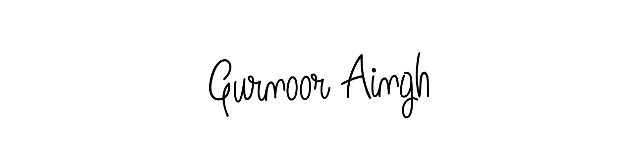 It looks lik you need a new signature style for name Gurnoor Aingh. Design unique handwritten (Angelique-Rose-font-FFP) signature with our free signature maker in just a few clicks. Gurnoor Aingh signature style 5 images and pictures png