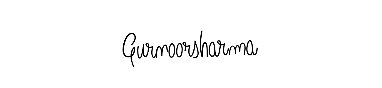 Create a beautiful signature design for name Gurnoorsharma. With this signature (Angelique-Rose-font-FFP) fonts, you can make a handwritten signature for free. Gurnoorsharma signature style 5 images and pictures png