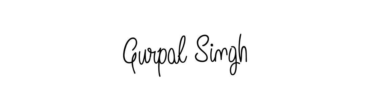 You should practise on your own different ways (Angelique-Rose-font-FFP) to write your name (Gurpal Singh) in signature. don't let someone else do it for you. Gurpal Singh signature style 5 images and pictures png