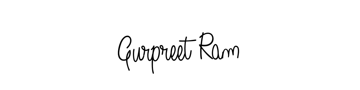 Make a beautiful signature design for name Gurpreet Ram. With this signature (Angelique-Rose-font-FFP) style, you can create a handwritten signature for free. Gurpreet Ram signature style 5 images and pictures png