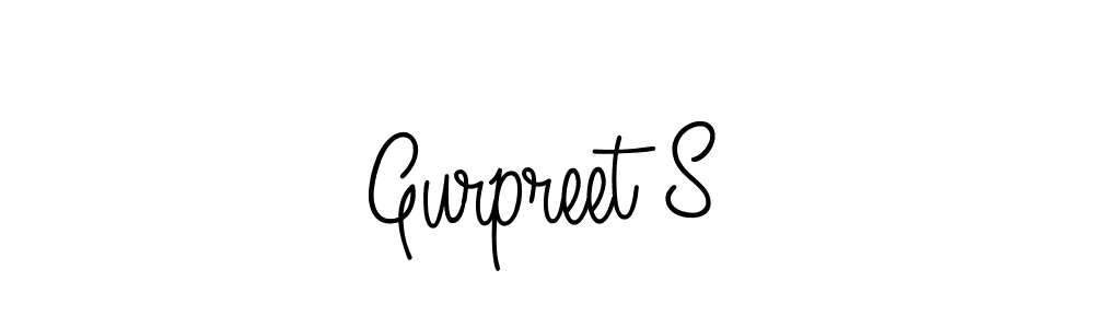 Make a beautiful signature design for name Gurpreet S. With this signature (Angelique-Rose-font-FFP) style, you can create a handwritten signature for free. Gurpreet S signature style 5 images and pictures png