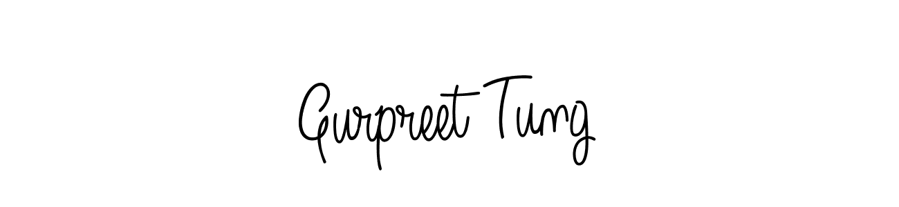 Make a beautiful signature design for name Gurpreet Tung. With this signature (Angelique-Rose-font-FFP) style, you can create a handwritten signature for free. Gurpreet Tung signature style 5 images and pictures png