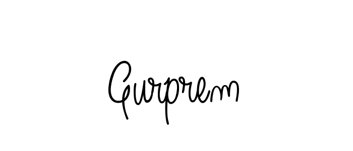 The best way (Angelique-Rose-font-FFP) to make a short signature is to pick only two or three words in your name. The name Gurprem include a total of six letters. For converting this name. Gurprem signature style 5 images and pictures png