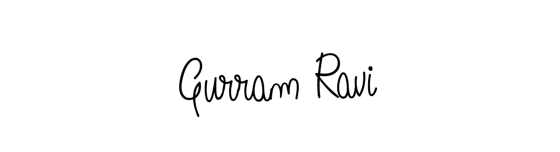 How to make Gurram Ravi signature? Angelique-Rose-font-FFP is a professional autograph style. Create handwritten signature for Gurram Ravi name. Gurram Ravi signature style 5 images and pictures png