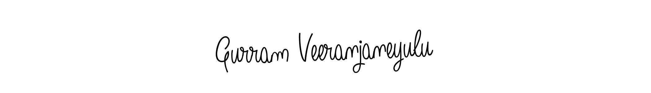 Design your own signature with our free online signature maker. With this signature software, you can create a handwritten (Angelique-Rose-font-FFP) signature for name Gurram Veeranjaneyulu. Gurram Veeranjaneyulu signature style 5 images and pictures png