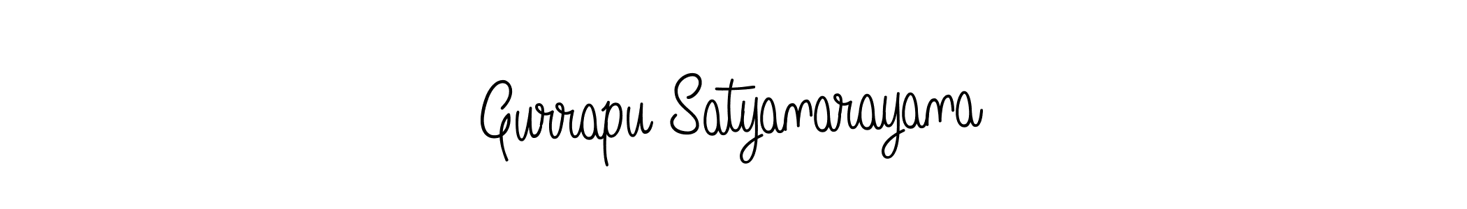 How to make Gurrapu Satyanarayana name signature. Use Angelique-Rose-font-FFP style for creating short signs online. This is the latest handwritten sign. Gurrapu Satyanarayana signature style 5 images and pictures png