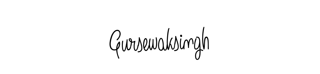 Gursewaksingh stylish signature style. Best Handwritten Sign (Angelique-Rose-font-FFP) for my name. Handwritten Signature Collection Ideas for my name Gursewaksingh. Gursewaksingh signature style 5 images and pictures png