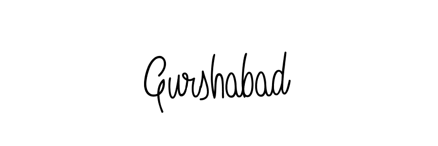 Create a beautiful signature design for name Gurshabad. With this signature (Angelique-Rose-font-FFP) fonts, you can make a handwritten signature for free. Gurshabad signature style 5 images and pictures png