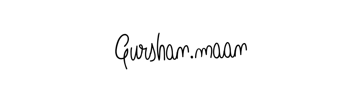 Make a beautiful signature design for name Gurshan.maan. Use this online signature maker to create a handwritten signature for free. Gurshan.maan signature style 5 images and pictures png