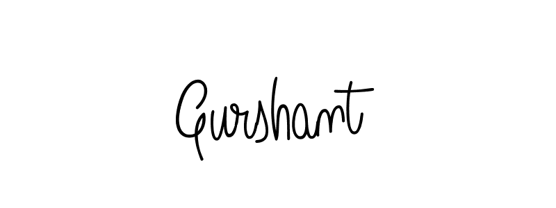 The best way (Angelique-Rose-font-FFP) to make a short signature is to pick only two or three words in your name. The name Gurshant include a total of six letters. For converting this name. Gurshant signature style 5 images and pictures png