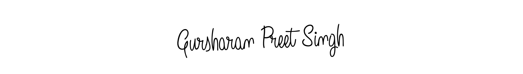 Gursharan Preet Singh stylish signature style. Best Handwritten Sign (Angelique-Rose-font-FFP) for my name. Handwritten Signature Collection Ideas for my name Gursharan Preet Singh. Gursharan Preet Singh signature style 5 images and pictures png