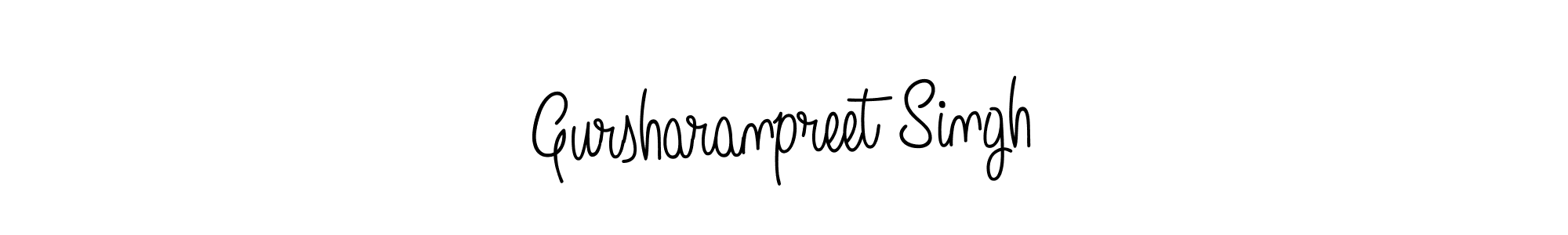 Make a beautiful signature design for name Gursharanpreet Singh. With this signature (Angelique-Rose-font-FFP) style, you can create a handwritten signature for free. Gursharanpreet Singh signature style 5 images and pictures png