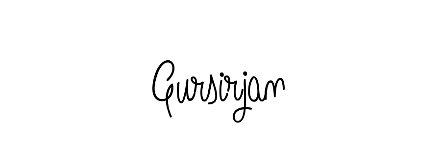 The best way (Angelique-Rose-font-FFP) to make a short signature is to pick only two or three words in your name. The name Gursirjan include a total of six letters. For converting this name. Gursirjan signature style 5 images and pictures png