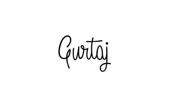 You should practise on your own different ways (Angelique-Rose-font-FFP) to write your name (Gurtaj) in signature. don't let someone else do it for you. Gurtaj signature style 5 images and pictures png