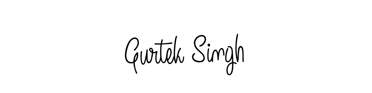 Use a signature maker to create a handwritten signature online. With this signature software, you can design (Angelique-Rose-font-FFP) your own signature for name Gurtek Singh. Gurtek Singh signature style 5 images and pictures png