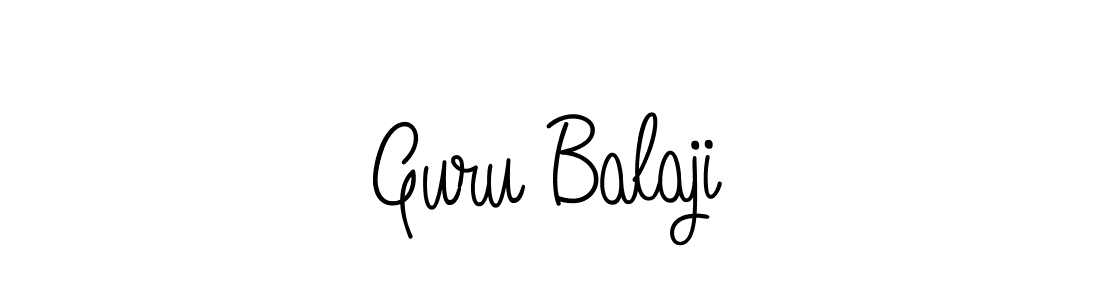 Make a beautiful signature design for name Guru Balaji. With this signature (Angelique-Rose-font-FFP) style, you can create a handwritten signature for free. Guru Balaji signature style 5 images and pictures png