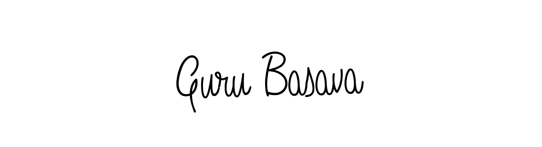 How to make Guru Basava signature? Angelique-Rose-font-FFP is a professional autograph style. Create handwritten signature for Guru Basava name. Guru Basava signature style 5 images and pictures png