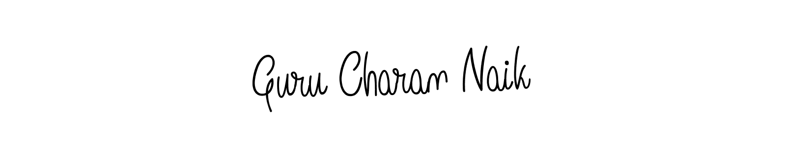 Make a beautiful signature design for name Guru Charan Naik. With this signature (Angelique-Rose-font-FFP) style, you can create a handwritten signature for free. Guru Charan Naik signature style 5 images and pictures png