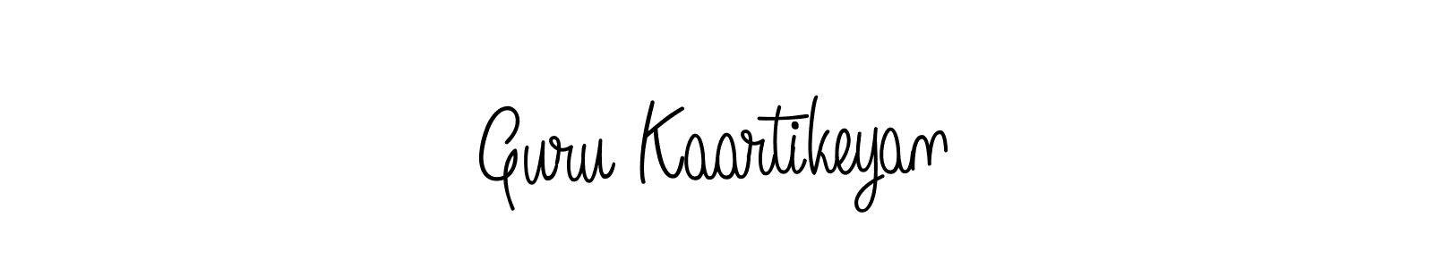 The best way (Angelique-Rose-font-FFP) to make a short signature is to pick only two or three words in your name. The name Guru Kaartikeyan include a total of six letters. For converting this name. Guru Kaartikeyan signature style 5 images and pictures png
