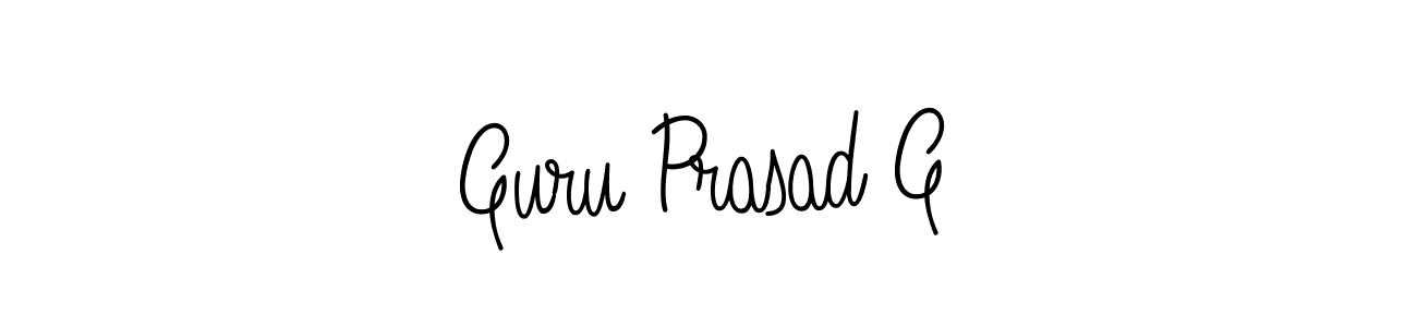 How to make Guru Prasad G signature? Angelique-Rose-font-FFP is a professional autograph style. Create handwritten signature for Guru Prasad G name. Guru Prasad G signature style 5 images and pictures png