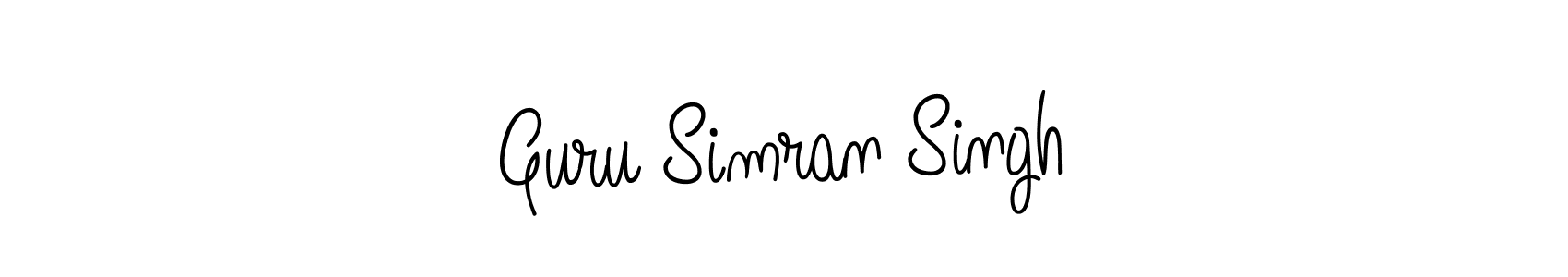 Make a short Guru Simran Singh signature style. Manage your documents anywhere anytime using Angelique-Rose-font-FFP. Create and add eSignatures, submit forms, share and send files easily. Guru Simran Singh signature style 5 images and pictures png