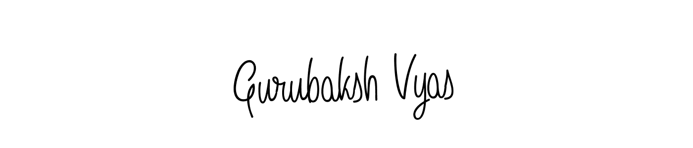 Make a short Gurubaksh Vyas signature style. Manage your documents anywhere anytime using Angelique-Rose-font-FFP. Create and add eSignatures, submit forms, share and send files easily. Gurubaksh Vyas signature style 5 images and pictures png