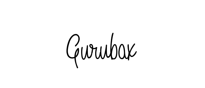 Use a signature maker to create a handwritten signature online. With this signature software, you can design (Angelique-Rose-font-FFP) your own signature for name Gurubax. Gurubax signature style 5 images and pictures png