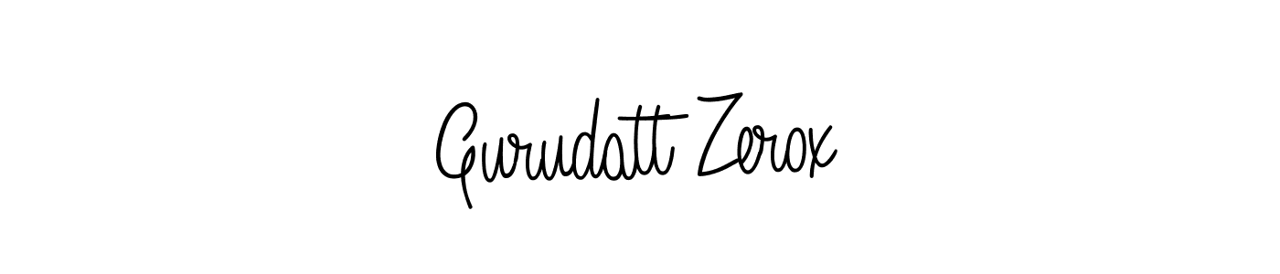 The best way (Angelique-Rose-font-FFP) to make a short signature is to pick only two or three words in your name. The name Gurudatt Zerox include a total of six letters. For converting this name. Gurudatt Zerox signature style 5 images and pictures png