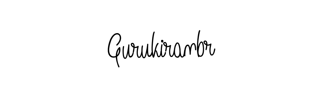 Gurukiranbr stylish signature style. Best Handwritten Sign (Angelique-Rose-font-FFP) for my name. Handwritten Signature Collection Ideas for my name Gurukiranbr. Gurukiranbr signature style 5 images and pictures png