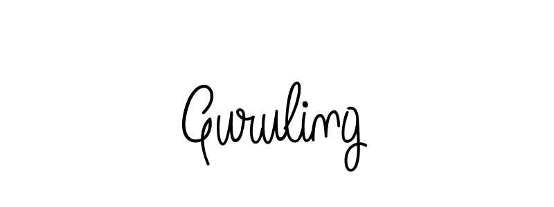 How to Draw Guruling signature style? Angelique-Rose-font-FFP is a latest design signature styles for name Guruling. Guruling signature style 5 images and pictures png