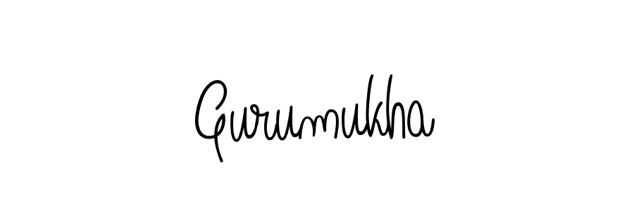 You should practise on your own different ways (Angelique-Rose-font-FFP) to write your name (Gurumukha) in signature. don't let someone else do it for you. Gurumukha signature style 5 images and pictures png