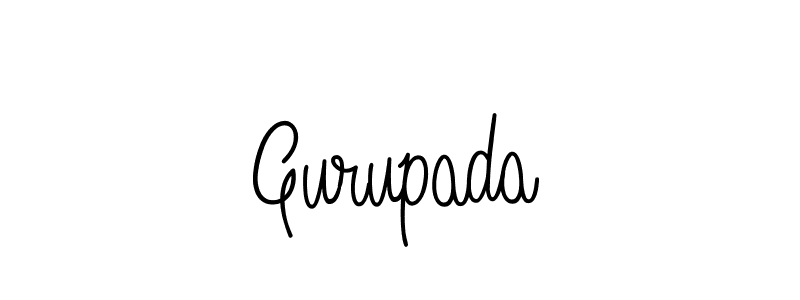How to make Gurupada signature? Angelique-Rose-font-FFP is a professional autograph style. Create handwritten signature for Gurupada name. Gurupada signature style 5 images and pictures png