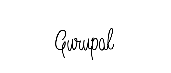 How to make Gurupal name signature. Use Angelique-Rose-font-FFP style for creating short signs online. This is the latest handwritten sign. Gurupal signature style 5 images and pictures png