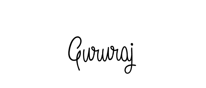 Design your own signature with our free online signature maker. With this signature software, you can create a handwritten (Angelique-Rose-font-FFP) signature for name Gururaj. Gururaj signature style 5 images and pictures png