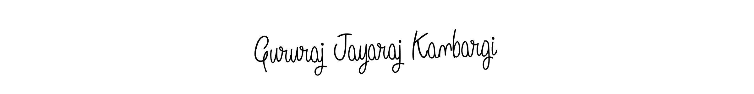 Design your own signature with our free online signature maker. With this signature software, you can create a handwritten (Angelique-Rose-font-FFP) signature for name Gururaj Jayaraj Kanbargi. Gururaj Jayaraj Kanbargi signature style 5 images and pictures png