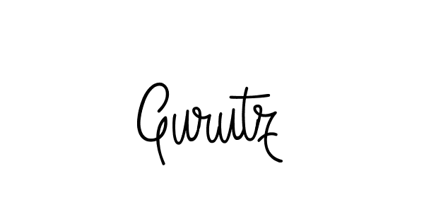 The best way (Angelique-Rose-font-FFP) to make a short signature is to pick only two or three words in your name. The name Gurutz include a total of six letters. For converting this name. Gurutz signature style 5 images and pictures png