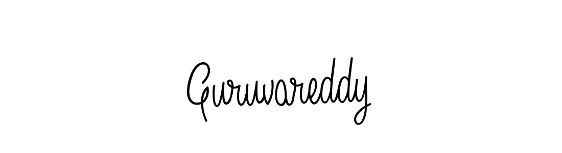 How to Draw Guruvareddy signature style? Angelique-Rose-font-FFP is a latest design signature styles for name Guruvareddy. Guruvareddy signature style 5 images and pictures png