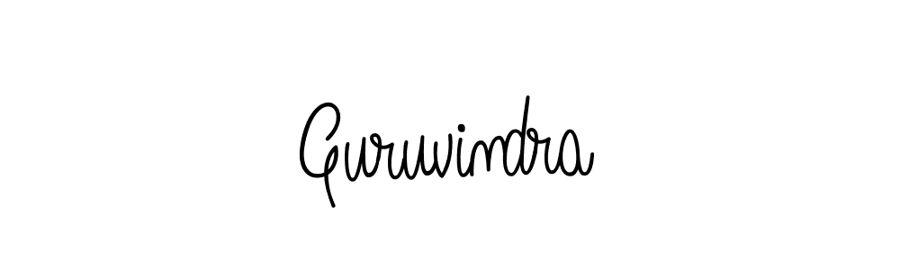 You should practise on your own different ways (Angelique-Rose-font-FFP) to write your name (Guruvindra) in signature. don't let someone else do it for you. Guruvindra signature style 5 images and pictures png